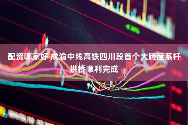 配资哪家好 成渝中线高铁四川段首个大跨度系杆拱桥顺利完成